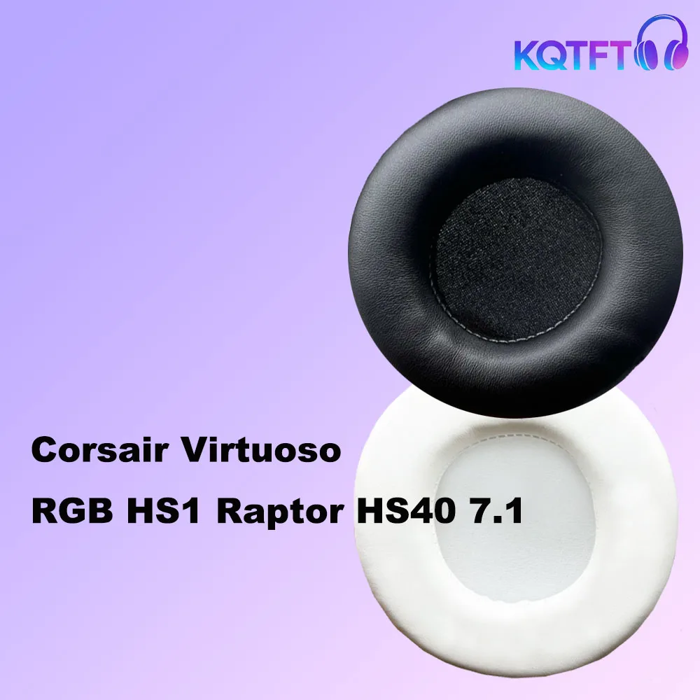 

Replacement Ear Pads for Corsair Virtuoso RGB HS1 Raptor HS40 7.1 Parts Leather Cushion Velvet Earmuff Headset Sleeve Cover