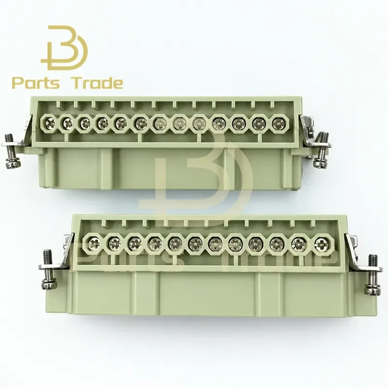 Heavy Duty Connector 24 Pin Aerial Plug Hot Runner Connector 24 Pole Male and Female Insert for HDC-HE-024-M/F