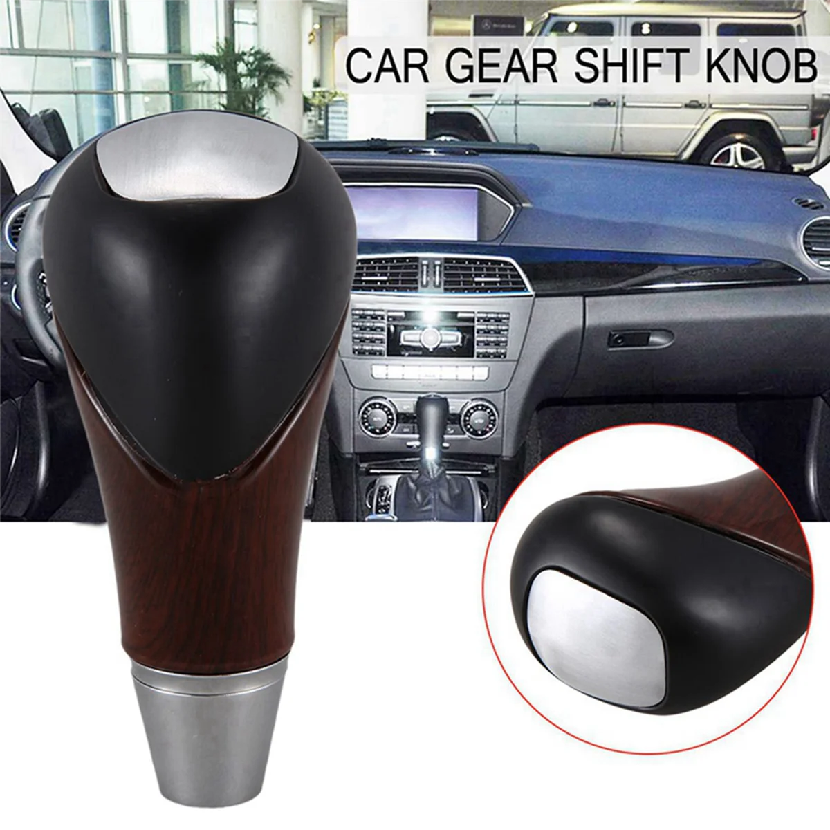 3X Car Gear Shift Knob Auto Shifter Lever for Mercedes Benz W210 W220 W163 W202 W140