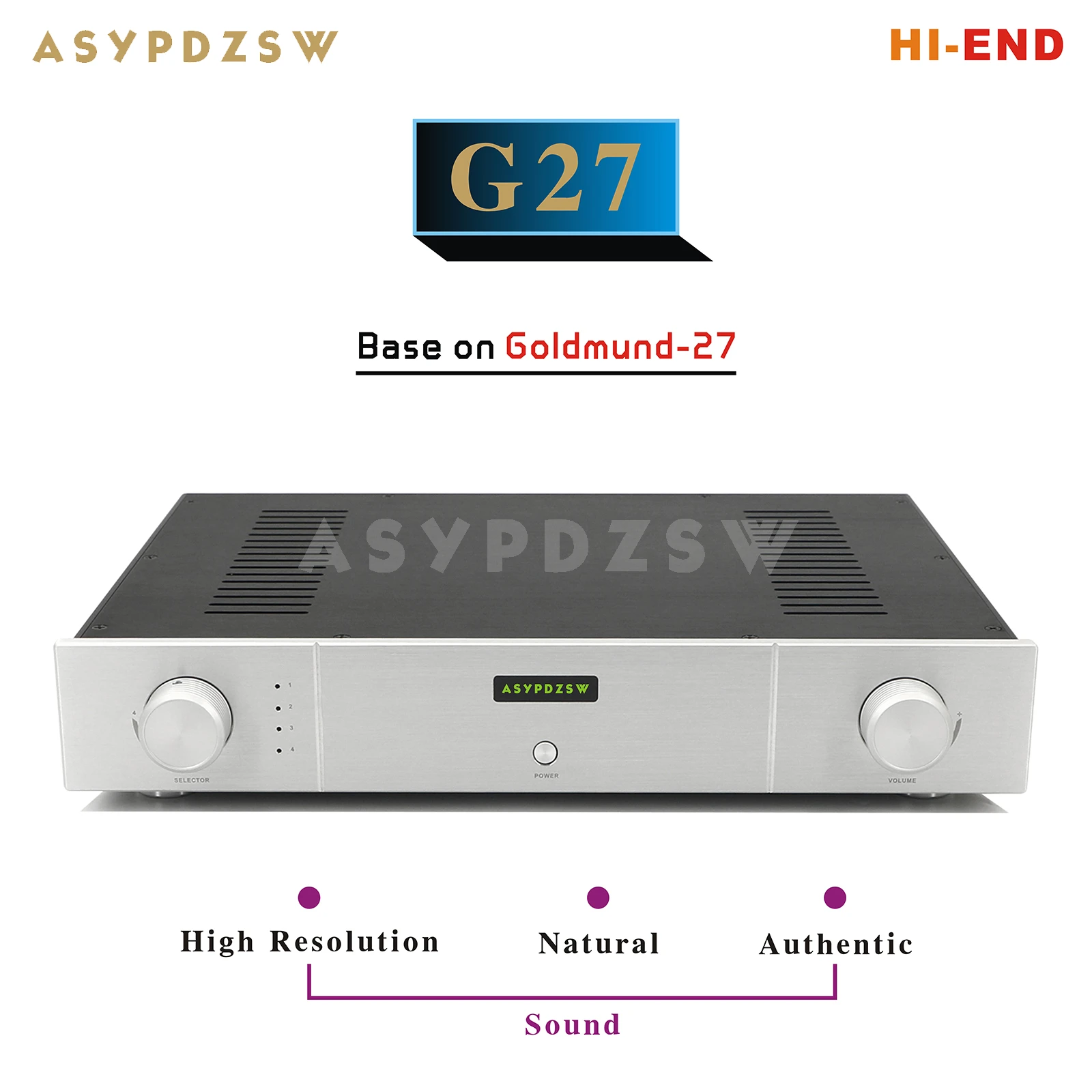 HI-END G27 High Resolution Natural Authentic Sound Fully Balanced Preamplifier Based on Goldmund-27 Circuit
