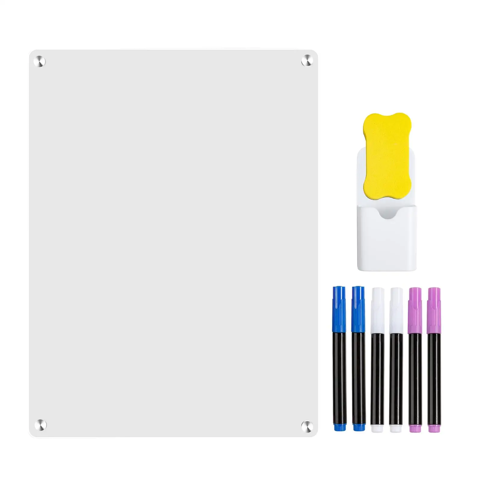 Acryl droog uitwisbaar bord Helder acryl whiteboard voor koelkast Belangrijke data