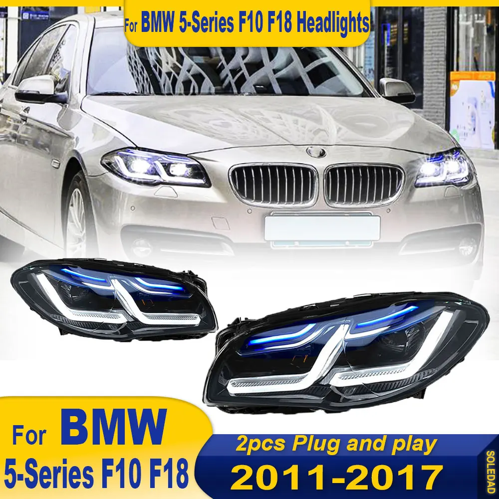 Car Styling Lights for BMW F10 LED Headlight Projector Lens 2010-2017 F18 520i 525i 530i F11 Front DRL Signal Auto Accessories