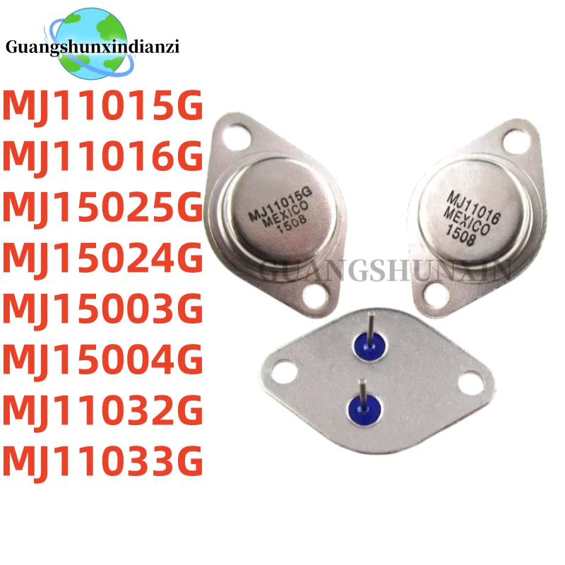2PCS/LOT 100% NEW MJ11015G MJ11016G MJ15025G MJ15024G MJ15003G MJ15004G MJ11032G MJ11033G TO-3