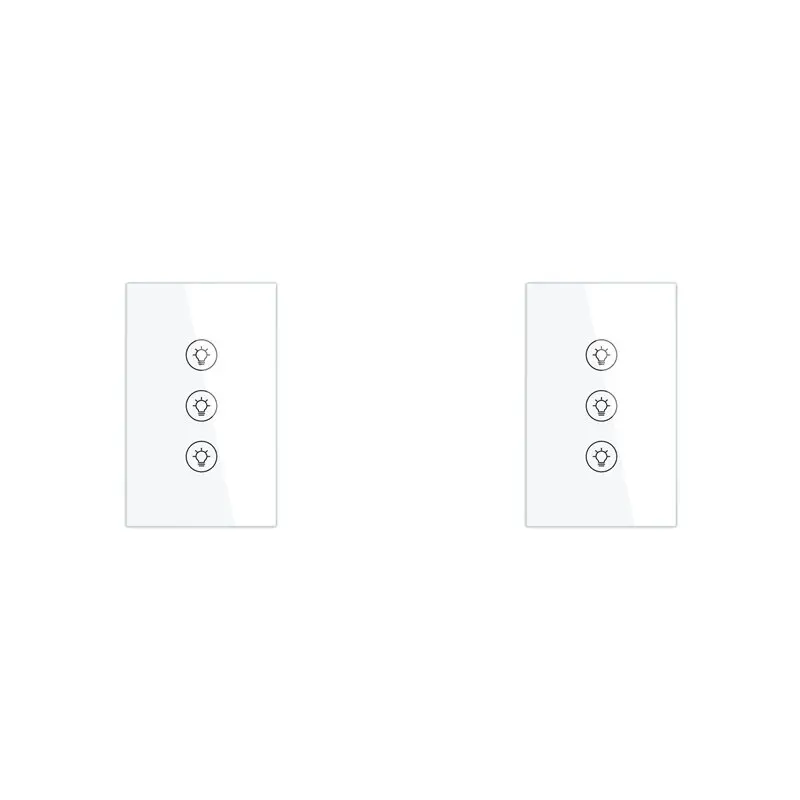 

【CYBER MONDAY】2X Tuya Smart Zigbee Multi-Gang Light Dimmer Switch Control Smart Tuya APP Control Works With Alexa Home 3 Way US