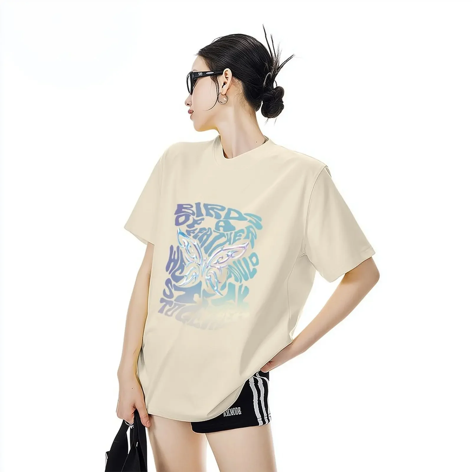 

90s Y2k Women Print Sports Fashion Casual Short Sleeve T-shirt Graphic Tshirts Summer Women Clothes Tee T Shirt