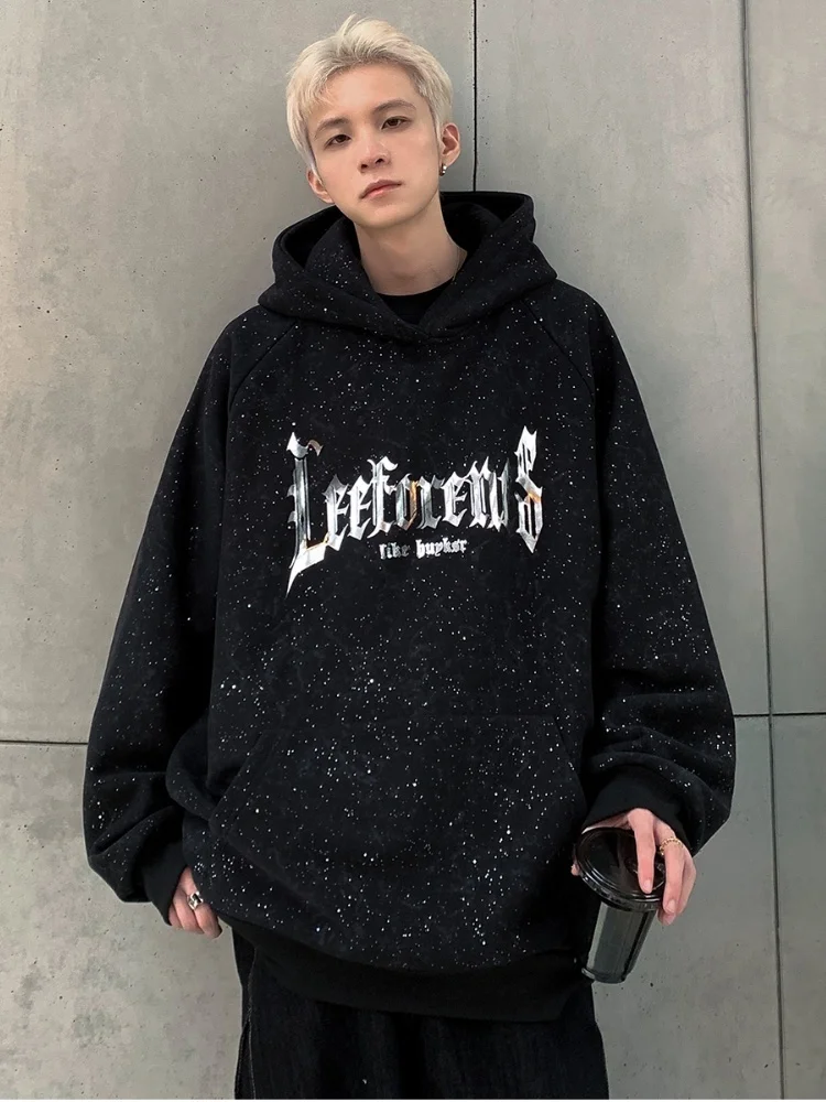 

Мужская толстовка оверсайз 300 Pou American Style, осенне-зимняя, большого размера, повседневная уличная одежда, верхняя одежда для пар