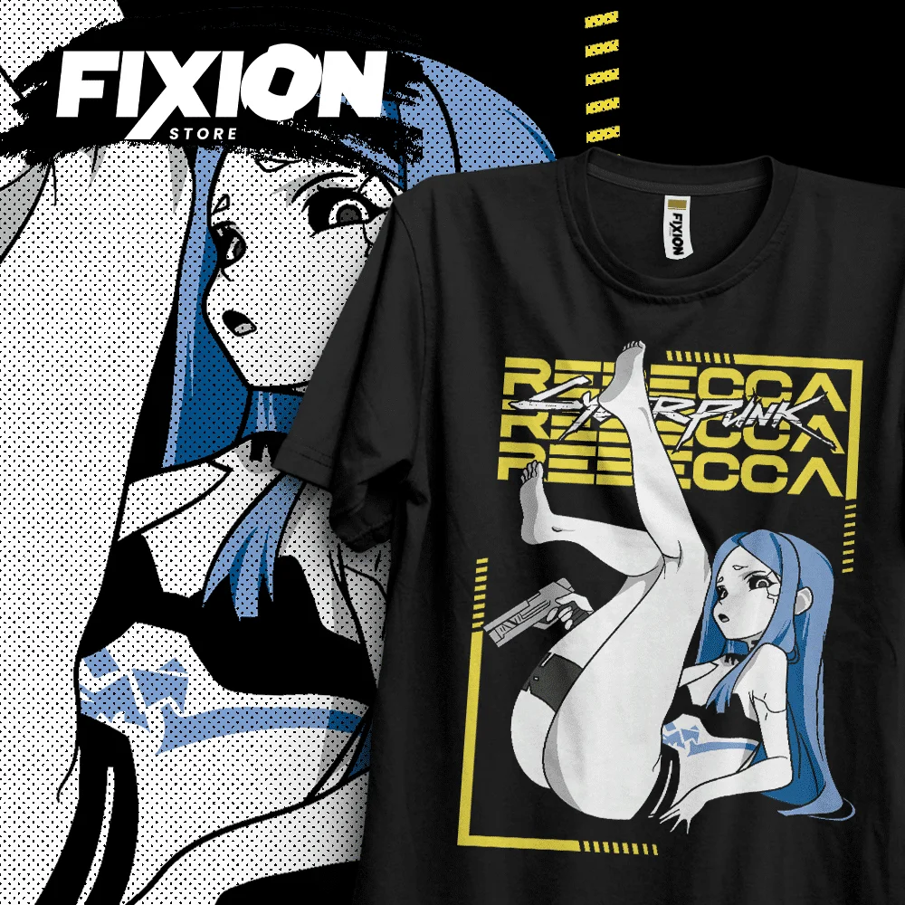 Cyber - Rebecca Ma Anime T Shirt Manga Cadeau Voor Anime Lover Alle Maten Katoen