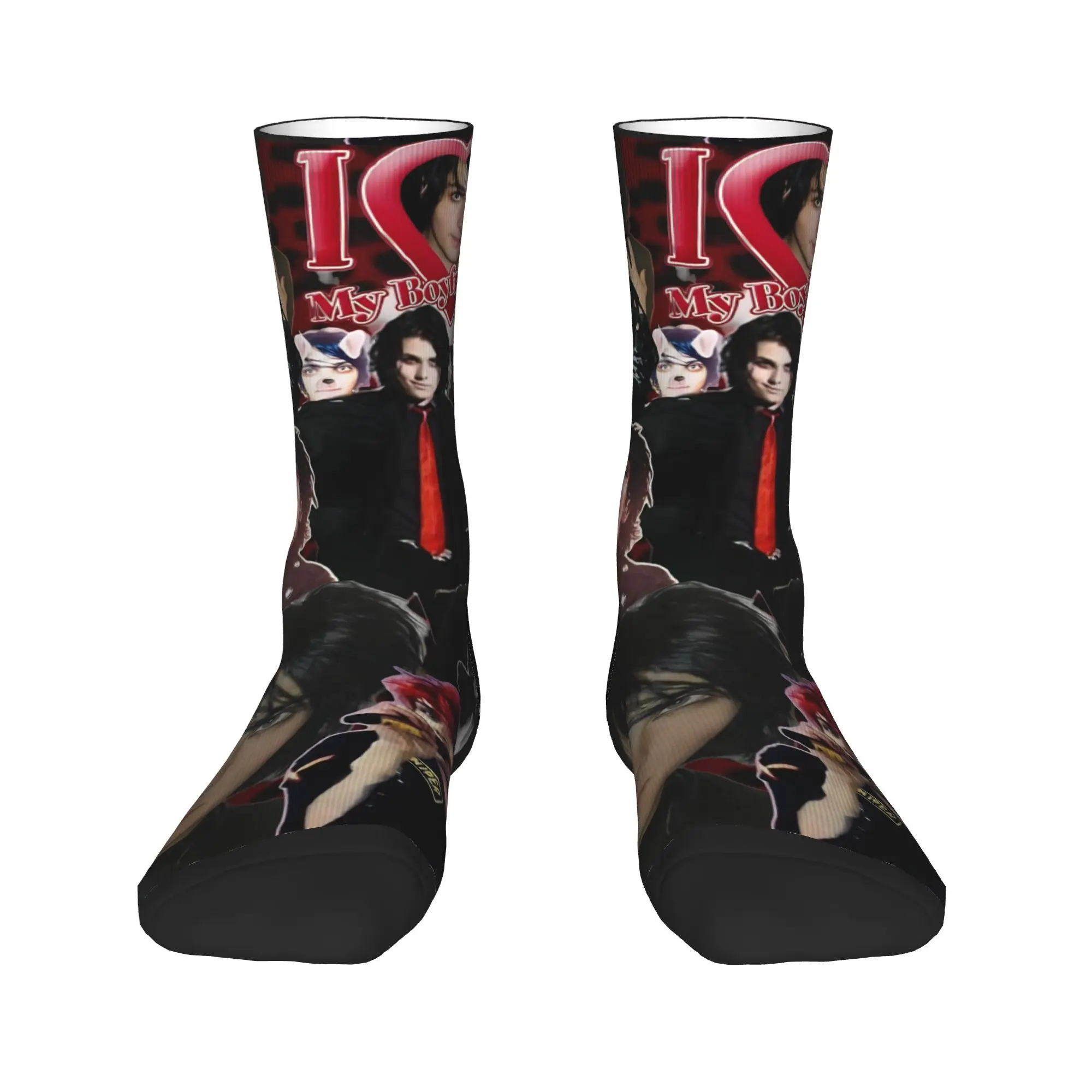 Couple Socks G-Gerard Way MCR  Stockings Winter Kawaii Quality Socks Graphic Outdoor Sports Anti Sweat Socks