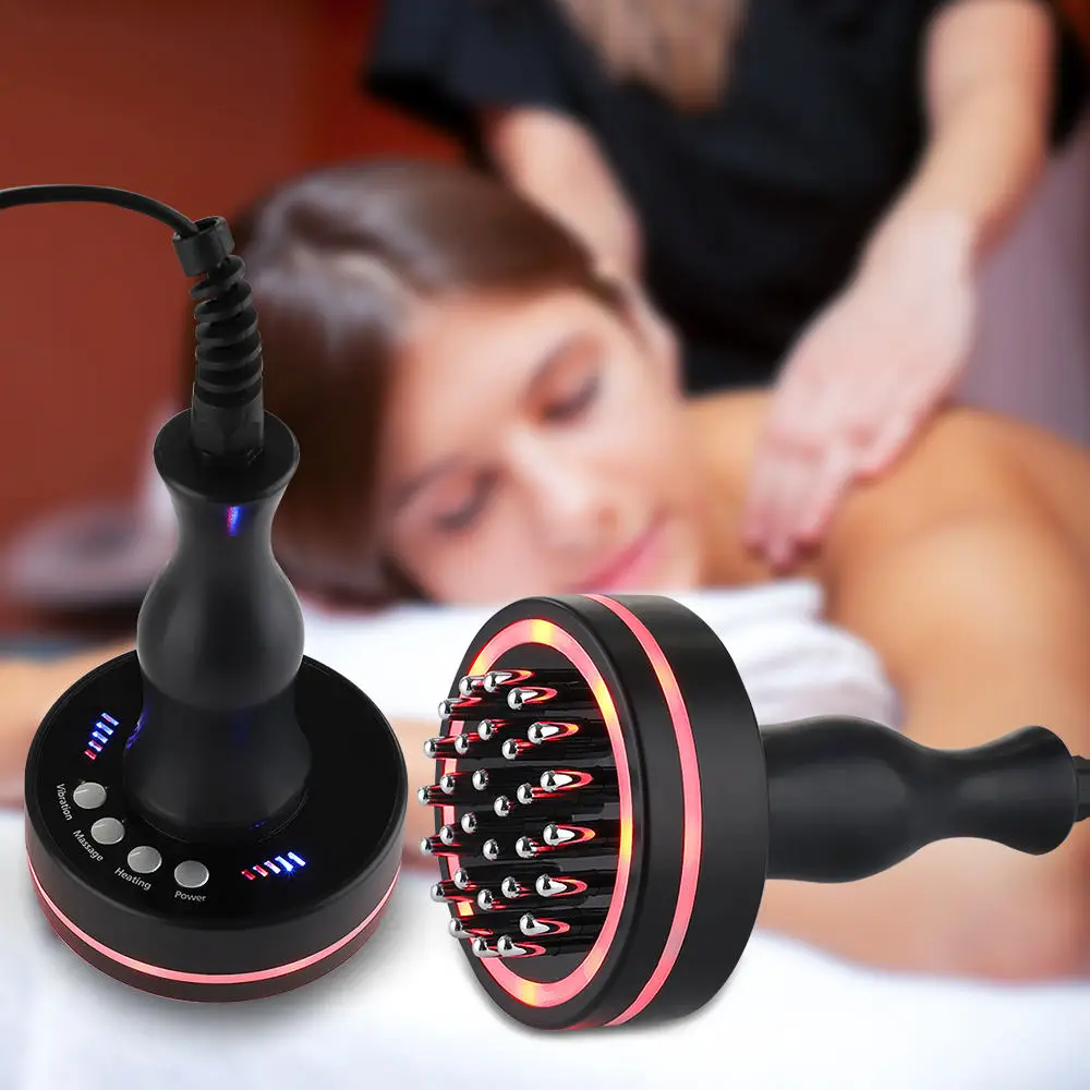 

Electric Meridian Brush Heating Vibration Gua Sha Device Micro-current Electric Meridian Massage Brush for Full Body