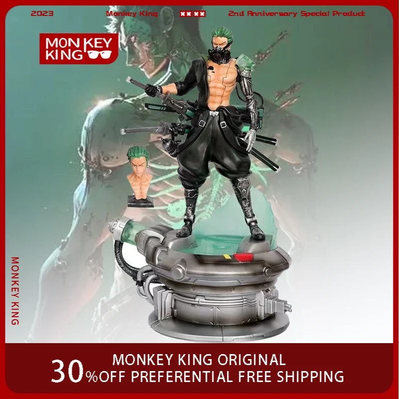 

40 см цельная фигурка Roronoa Zoro Asura Can Glow аниме модель ПВХ настольные украшения украшения детские игрушки праздничные подарки