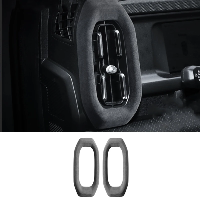 

Alcan tara Suede For Jetour Traveler T2 Decorative Strip Frame For The Left And Right Air Vents Of The Instrument Panel