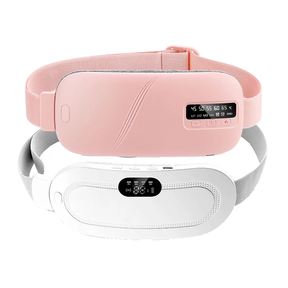 

Women Menstrual Period Device Electric Heating Pad Cramp Massager Hot Compress Vibration USB Rechargeable Waist Abdominal Warmer