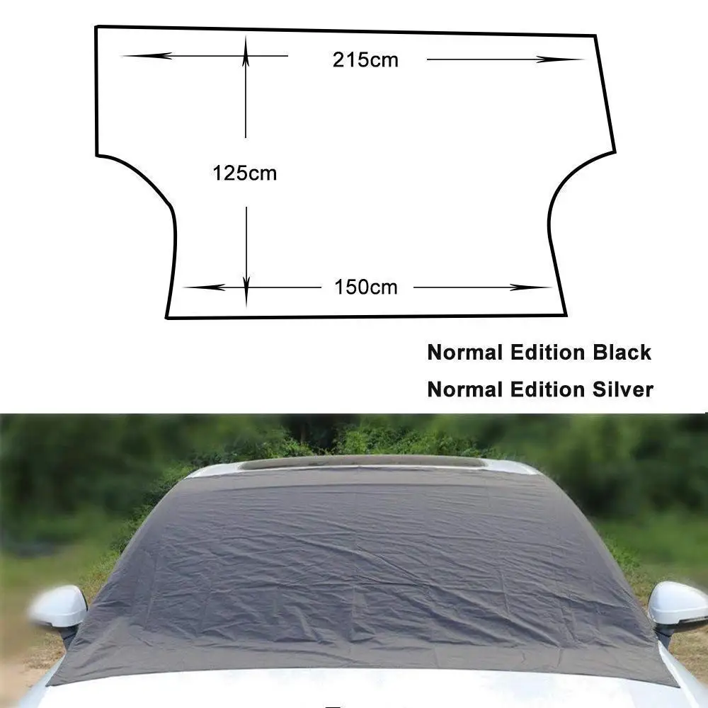 Magnetic Car Windshield Cover Anti Snow Frost Ice Windshield Dust Protector Heat Sun Shade Ice Large Snow Exterior Car Covers