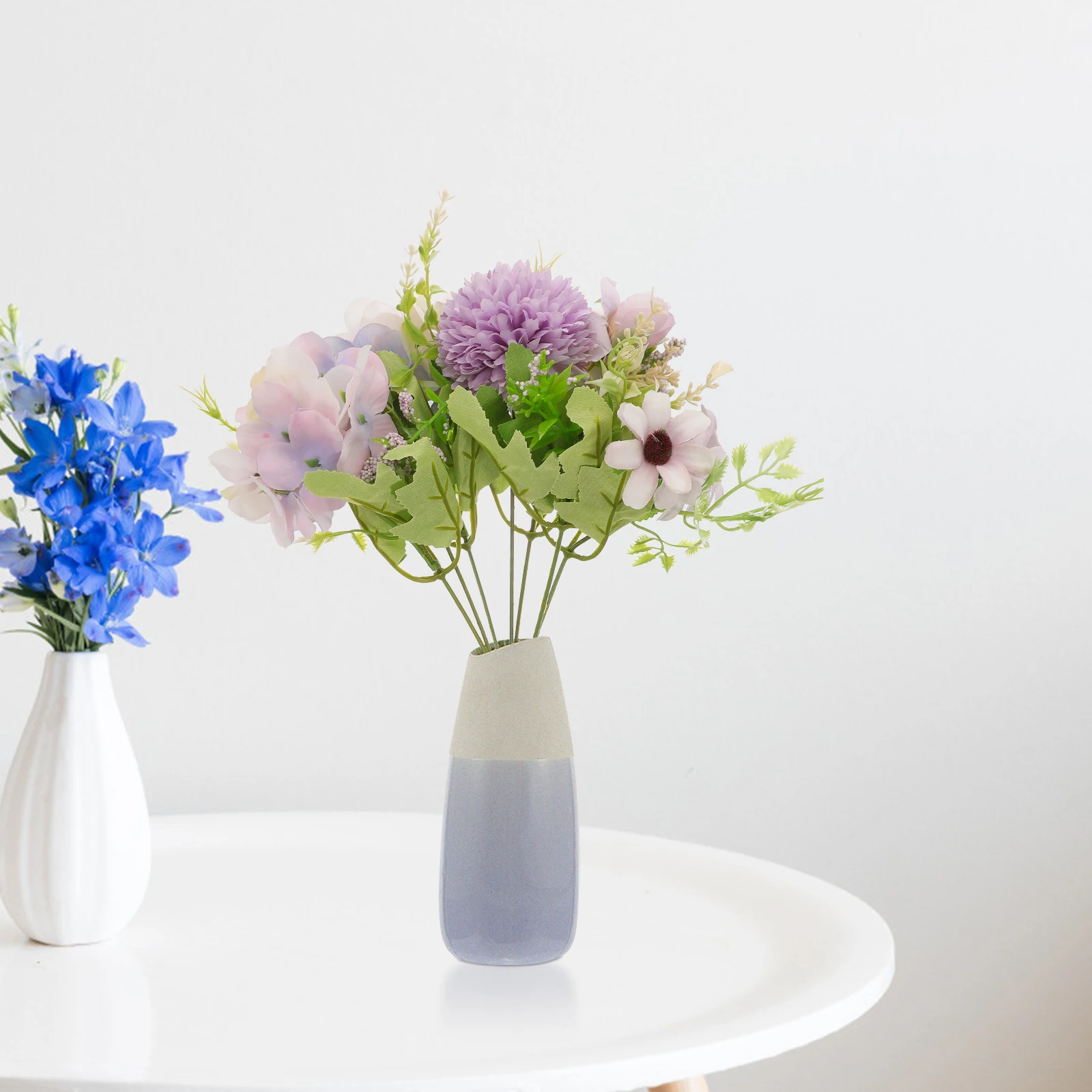 باقة عباد الشمس الاصطناعية محاكاة الزهور لديكور الزفاف المركزية الجدول المنزل لتقوم بها بنفسك تشكيلة زهور البلاستيك