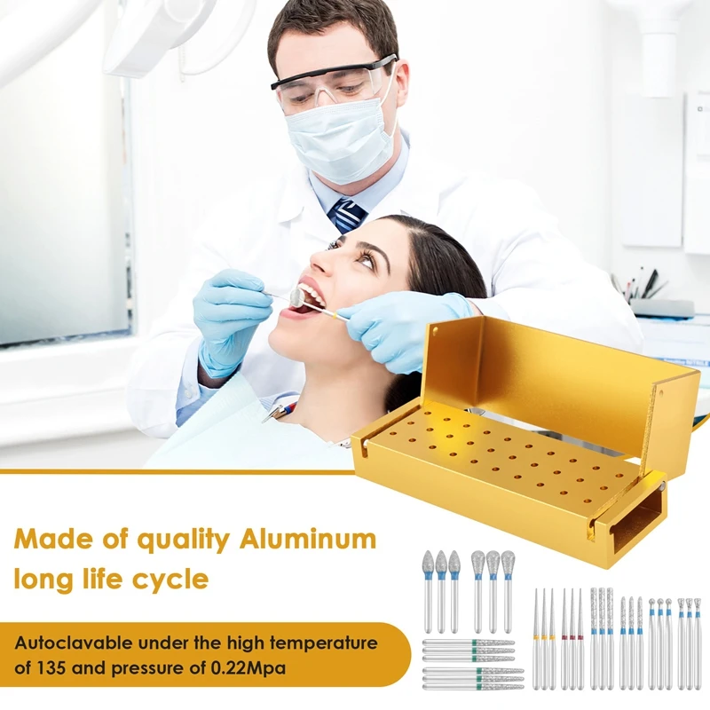 مثقاب وكتلة ألماس ، حامل قبضة عالي السرعة ، أداة ألوميموم لتبييض الأسنان ، 30 دولارًا لكل مجموعة