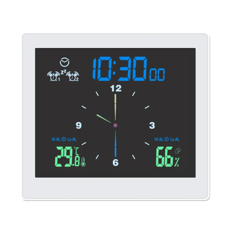 Bathroom Waterproof Wall Clock Shower Clocks Timer Digital Electronic Wall Clock Kitchen Washroom Time White