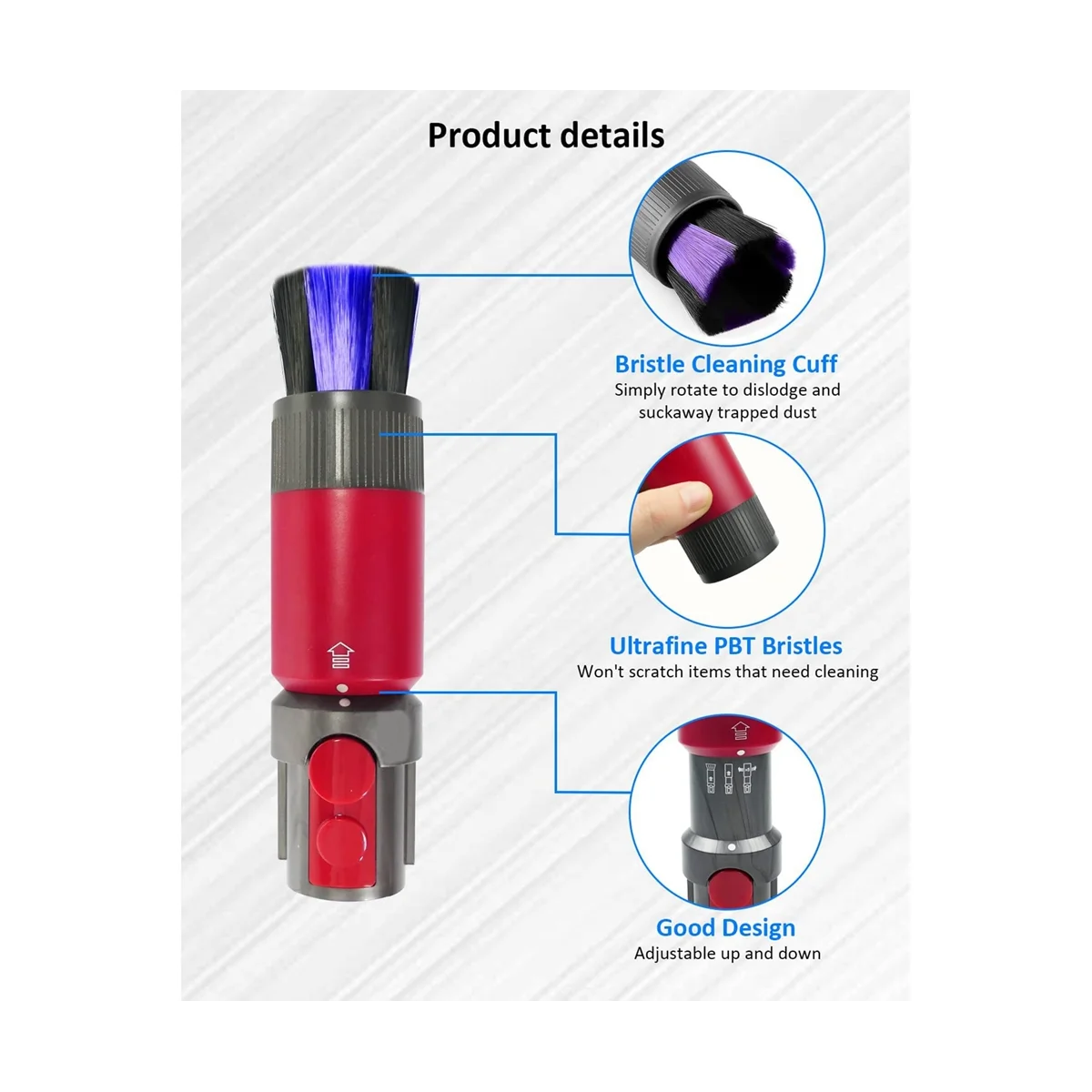 Spoorloze Stofborstel Geschikt Voor Dyson V7 V8 V10 V11 V15 Deel Stofzuiger Vervangende Stofborstel Bevestiging