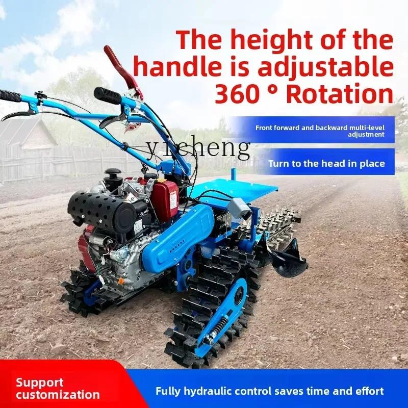 JX-17  Chain Trenching Machine Handheld Greenhouse Trenching Machine Cable Pipe Burial Trenching Machine