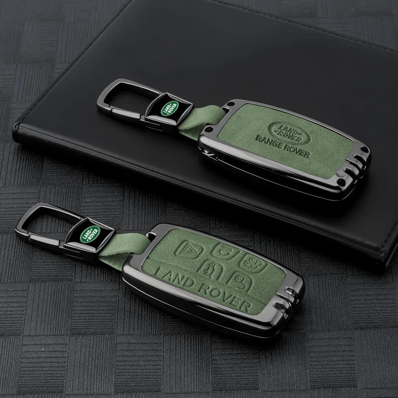 New Leather Car Smart Remote Key Fob Case Cover Shell Bag For Land Rover A9 Range Rover Evoque Freelander Discovery Accessaries view 5
