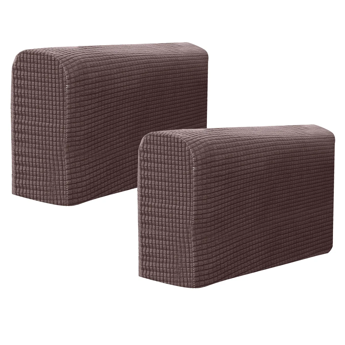 

2pcs Sofa Armrest Cover Polyester Protective Case Simple Style Suitable Sofa Armrest Towel Home Office
