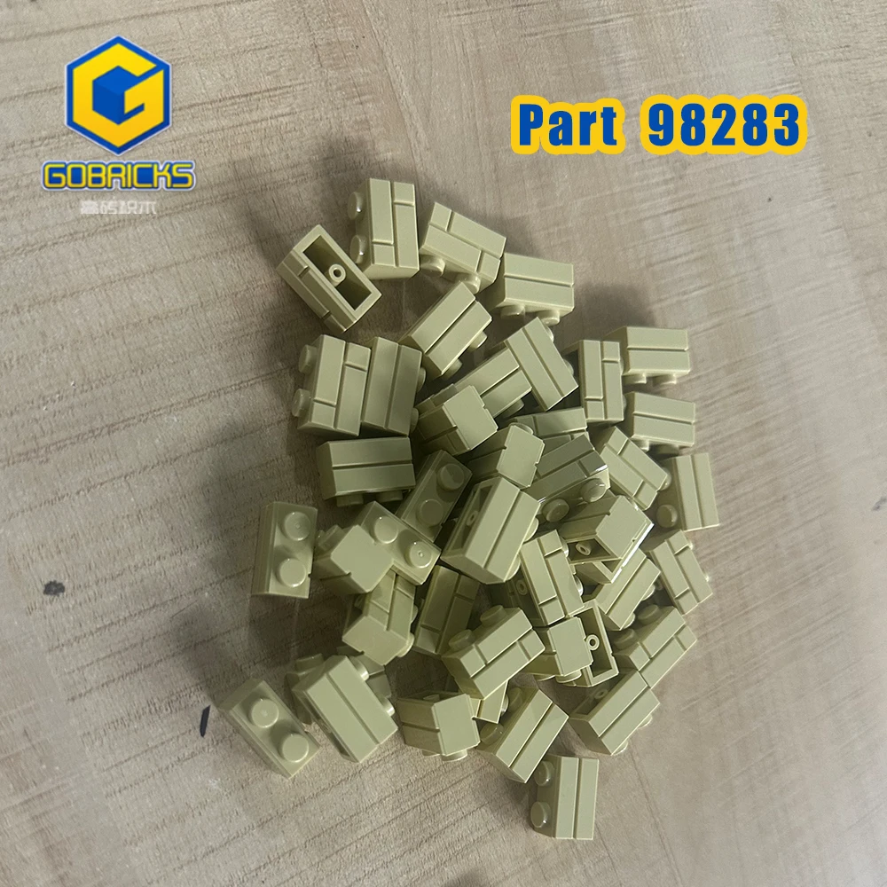 

Gobricks 100g/125pcs 98283 Special Bricks 1x2 Parts Masonry Profile Compatible MOC Building Block DIY Kids Adult Birthday Gift