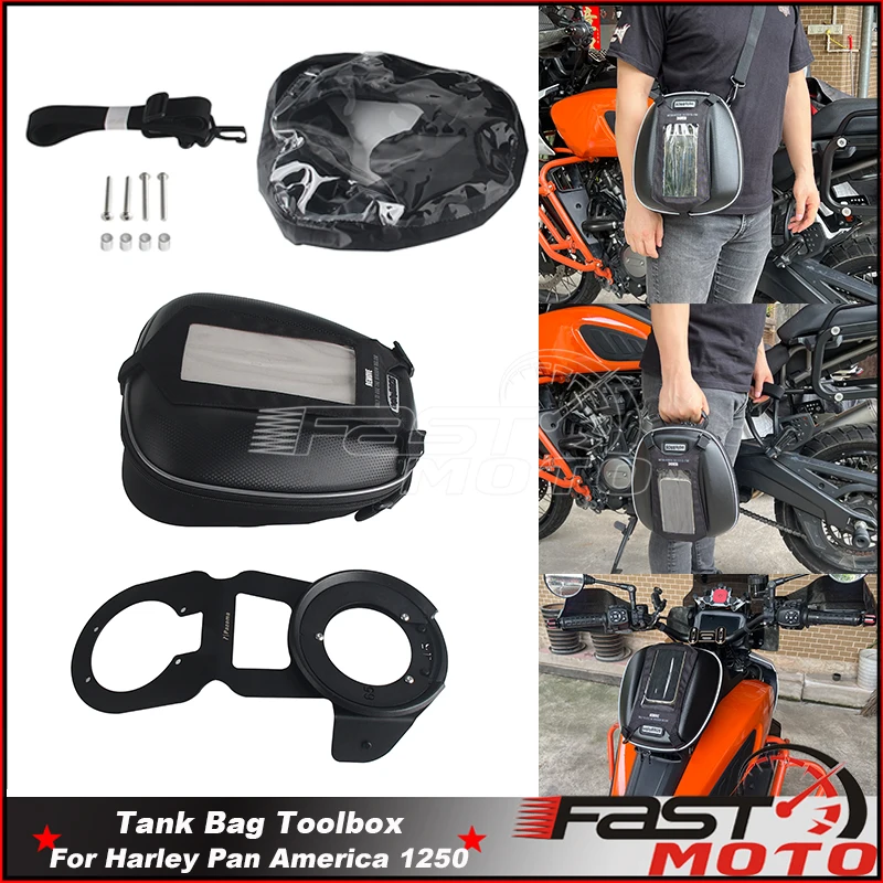 

21-up Motorcycle Tank Bag For Harley Pan America 1250 Special CVO Backpack Racing Luggage Tool Box RA1250 RA1250S 1250SE Toolbox