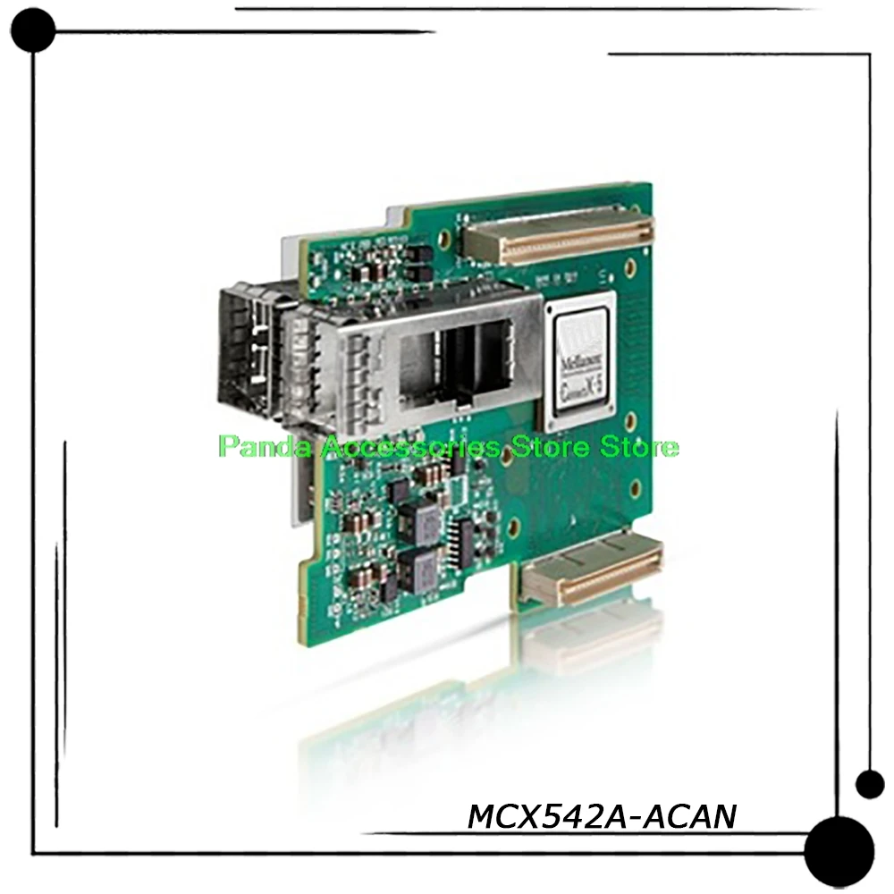 

25Gb/s For Mellanox ConnectX-5 EN 2x 25GbE PCIe3.0 x16 SFP28/SFP+/SFP CX542A PC Network Card InfiniBand NIC MCX542A-ACAN