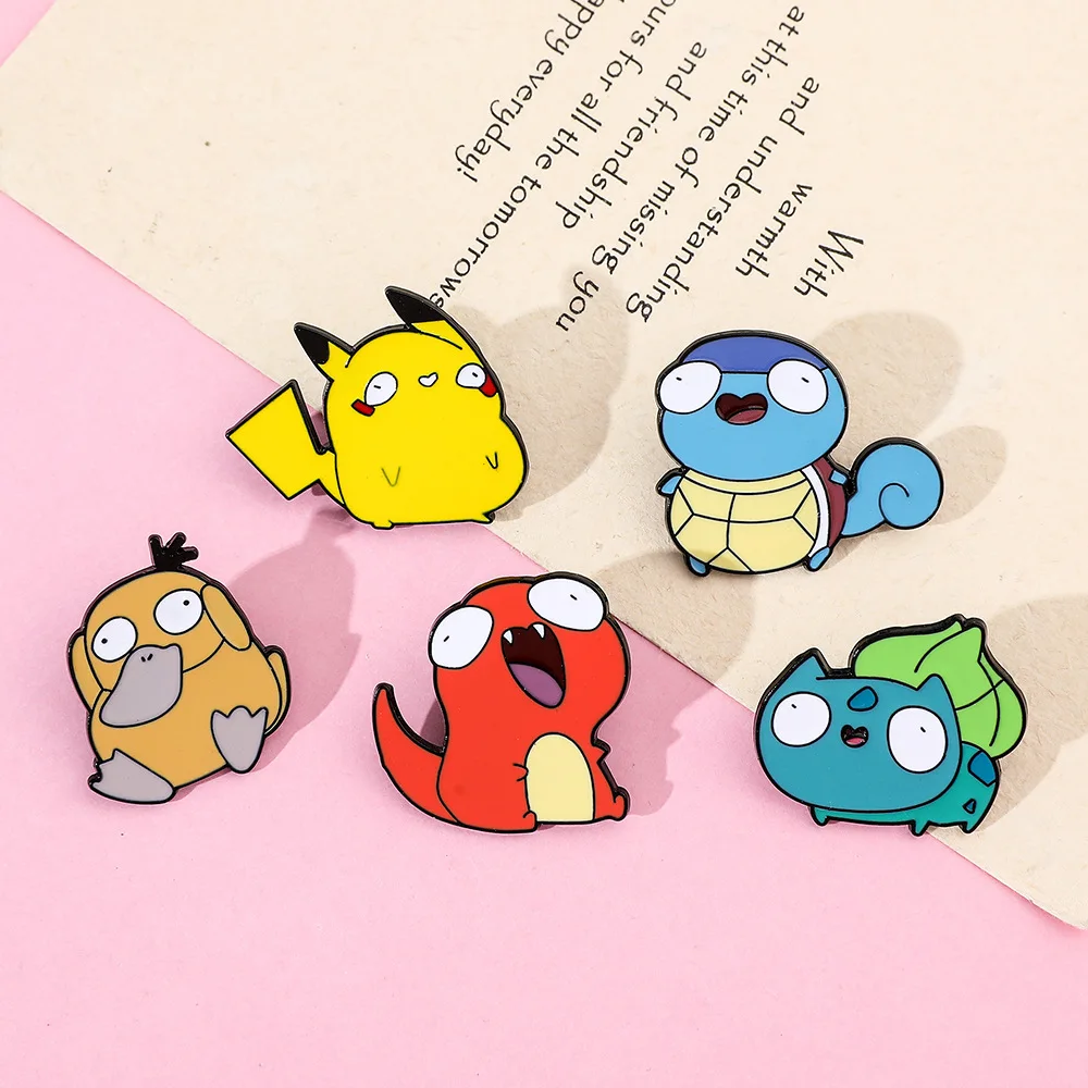 Trendy Cute Enamel Brooch PinsMetal Decorative Badges Daily Wear Ornament Accessories for Backpack Jeans Collecting