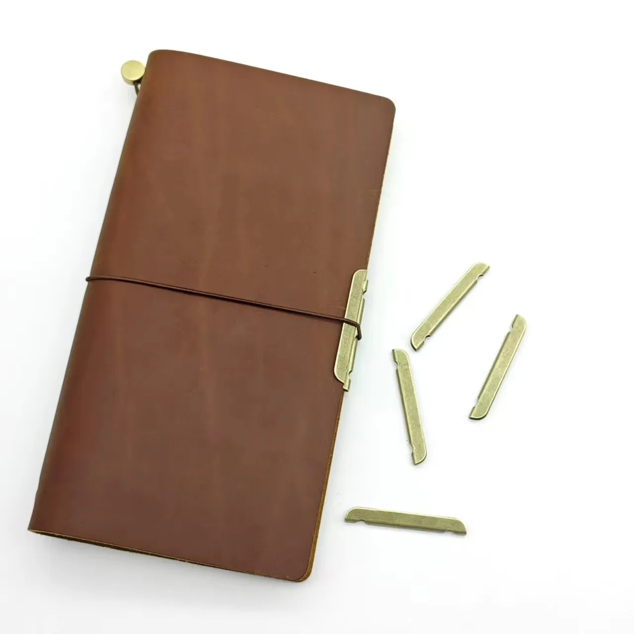 Notebook Metal-Edge Protection Bronze Decoration and TN Elastic Rubber Band for Protection Diary Accessories