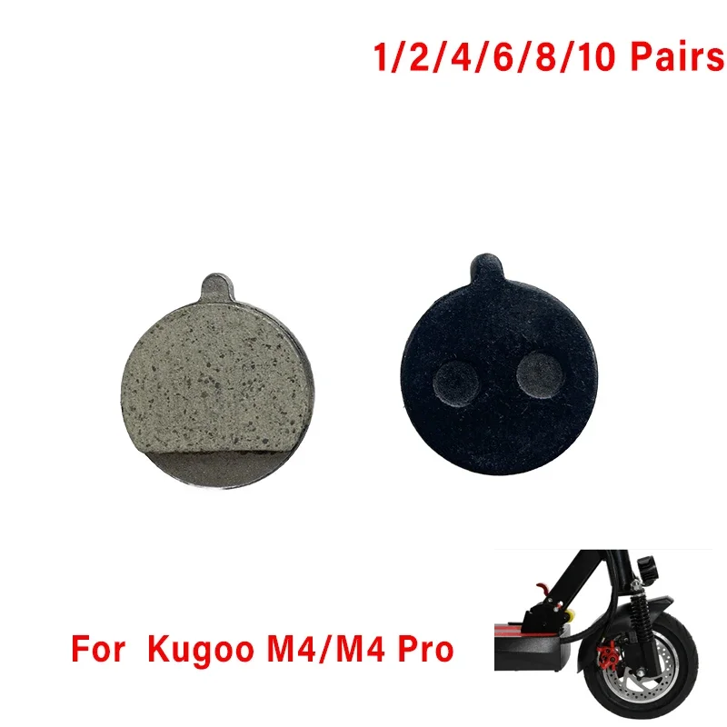 1/2/4/6/8/10 Pairs Cycling Organic Resin Disc Brake Pads for KUGOO M4 PRO Electric Scooter Bike Brake Pad