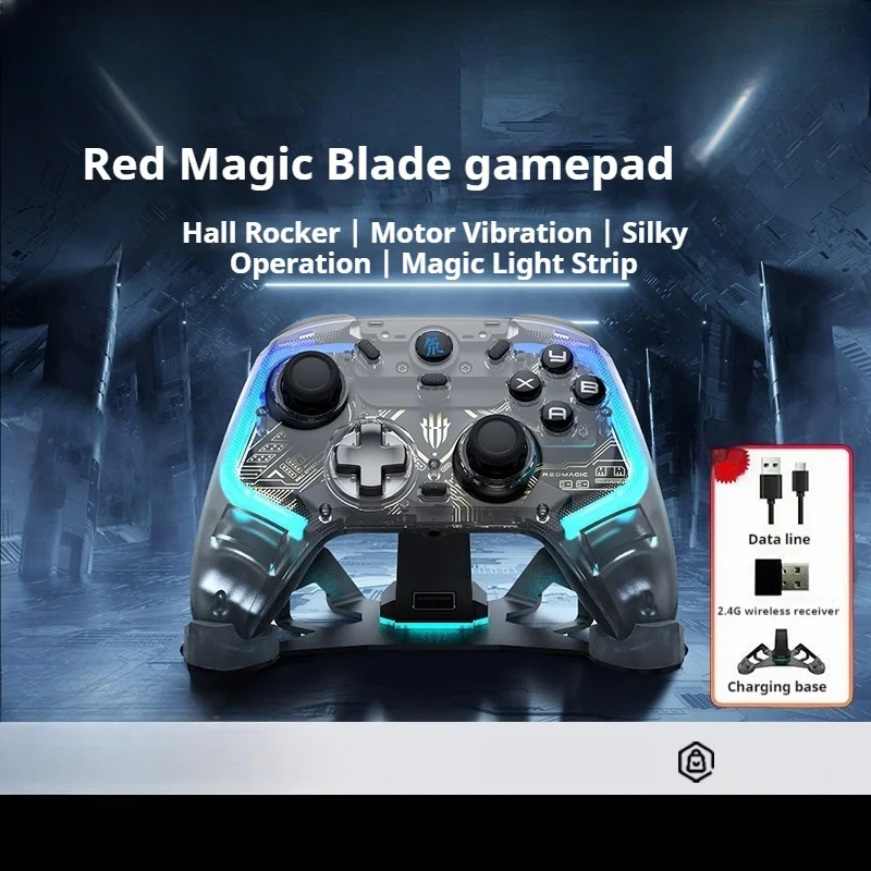 

Nubia Red Blade Game Controller Hall Trigger Rgb Light Effect Motor Vibration Thir Mode Android Pc Steam Black Myth Wukong