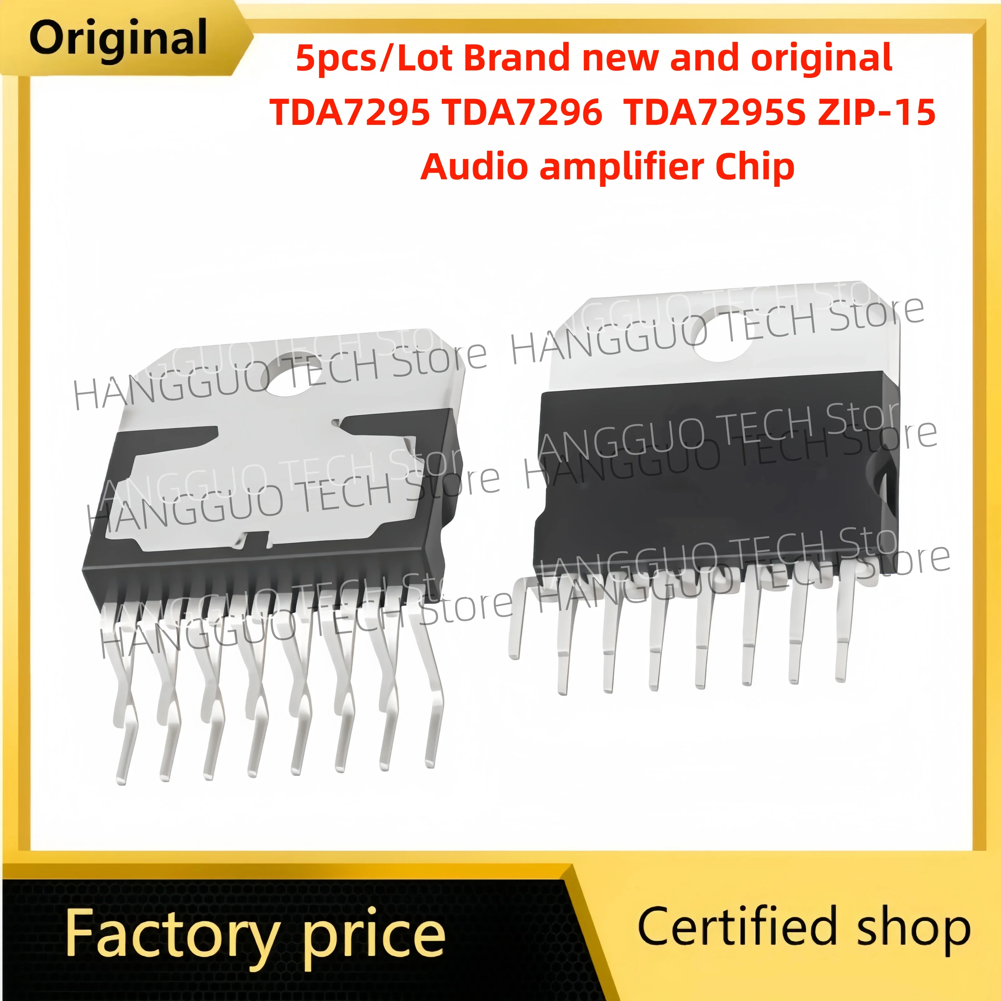 5pcs/Lot Brand new and original   TDA7295 TDA7296  TDA7295S ZIP-15 Audio amplifier Chip