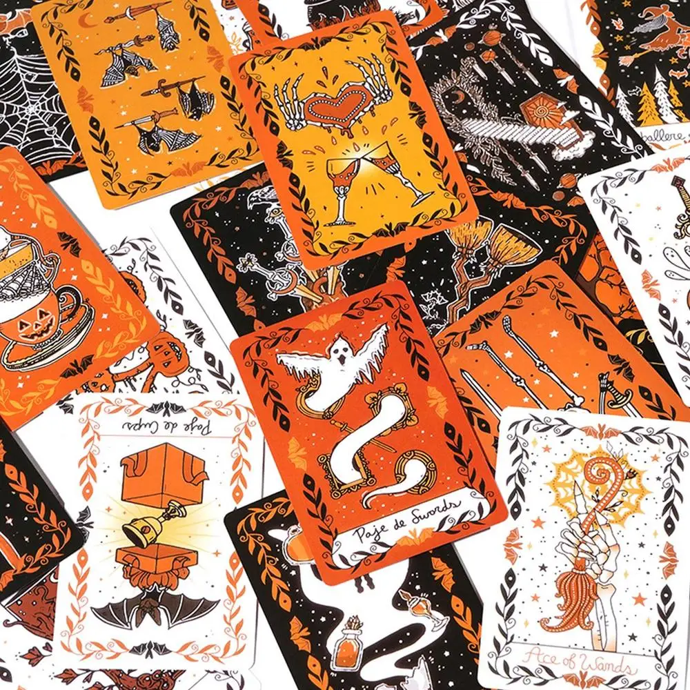 NEW  Happy Halloween Tarot Cards Fortune Telling Divination Board Game Oracle Cards