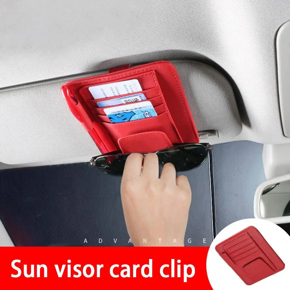 

Козырек для хранения с несколькими карманами, автомобильный солнцезащитный козырек для хранения документов, многофункциональный держатель для ручек, держатель для очков, органайзер для интерьера M7H9