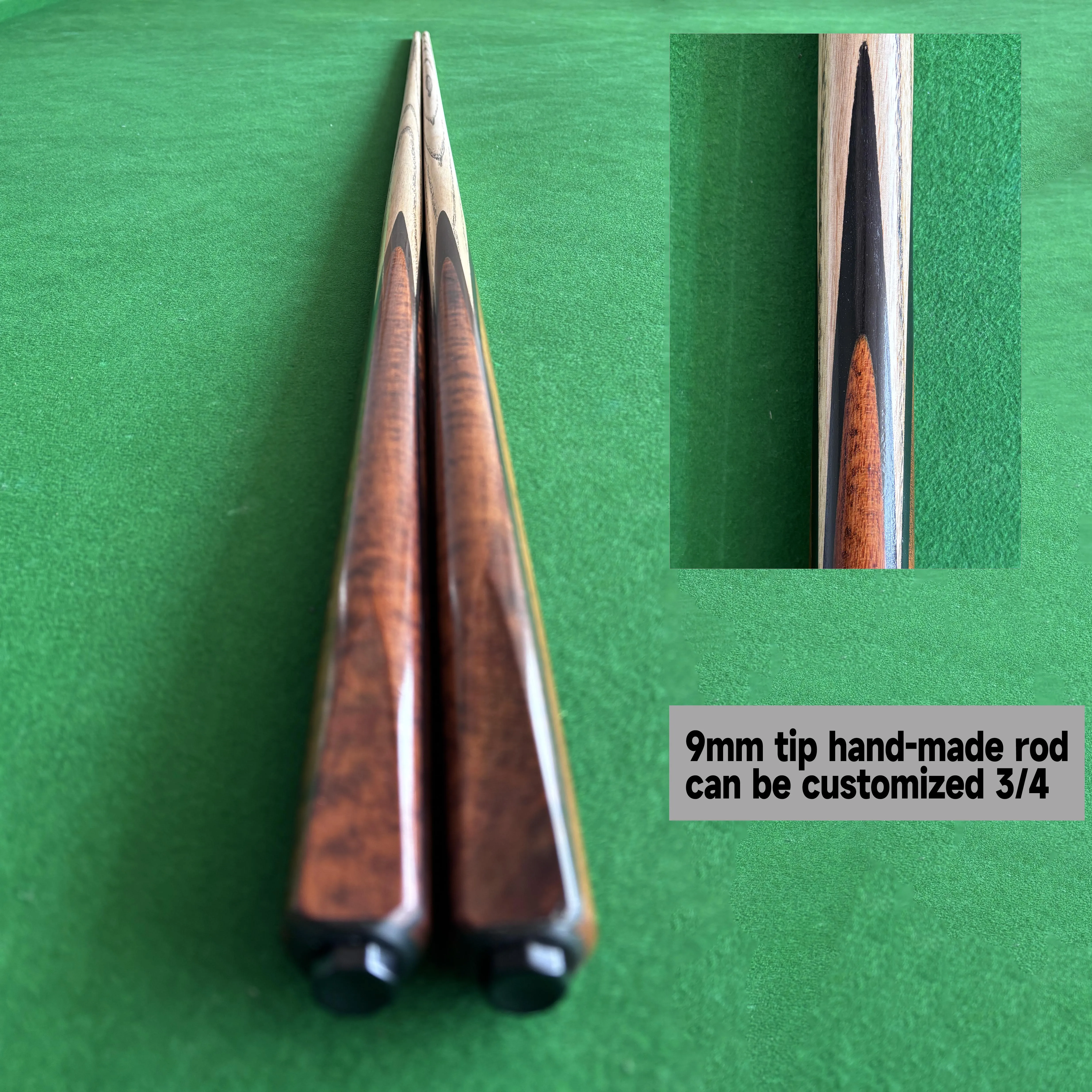 2025 اليدوية تجمع جديلة عصا 9 مللي متر 9.5 مللي متر 10 مللي متر نصائح السنوكر البلياردو العظة السنوكر جديلة عصا مصنع بالجملة للتخصيص 3/4