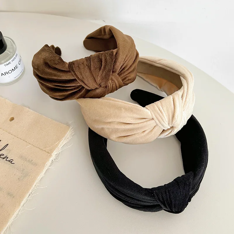 Velvet Big Knot Hairband Headband Adult Hair Accessories Hair Jewley