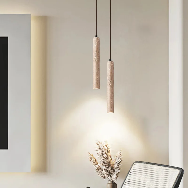 

Wabi Sabi Led Pendant Lamp Cave Stone Suspension Ceiling Light Hanging for Bedroom Bedside Lighting Dining Room Kitchen Island