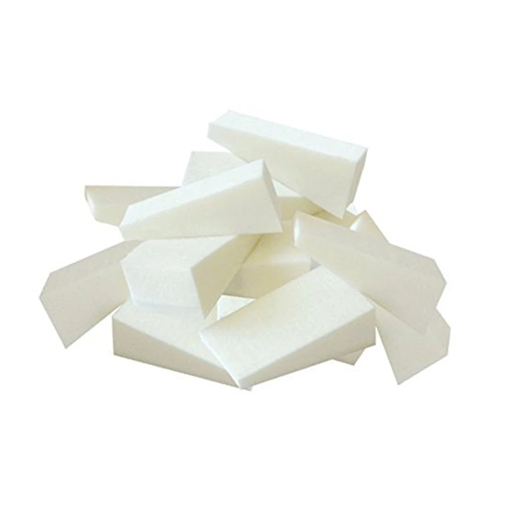 Spugna facciale triangolare da 24 pezzi per applicazioni di trucco Strumento per miscelare bordi lisci Soffio riutilizzabile per fard e polvere