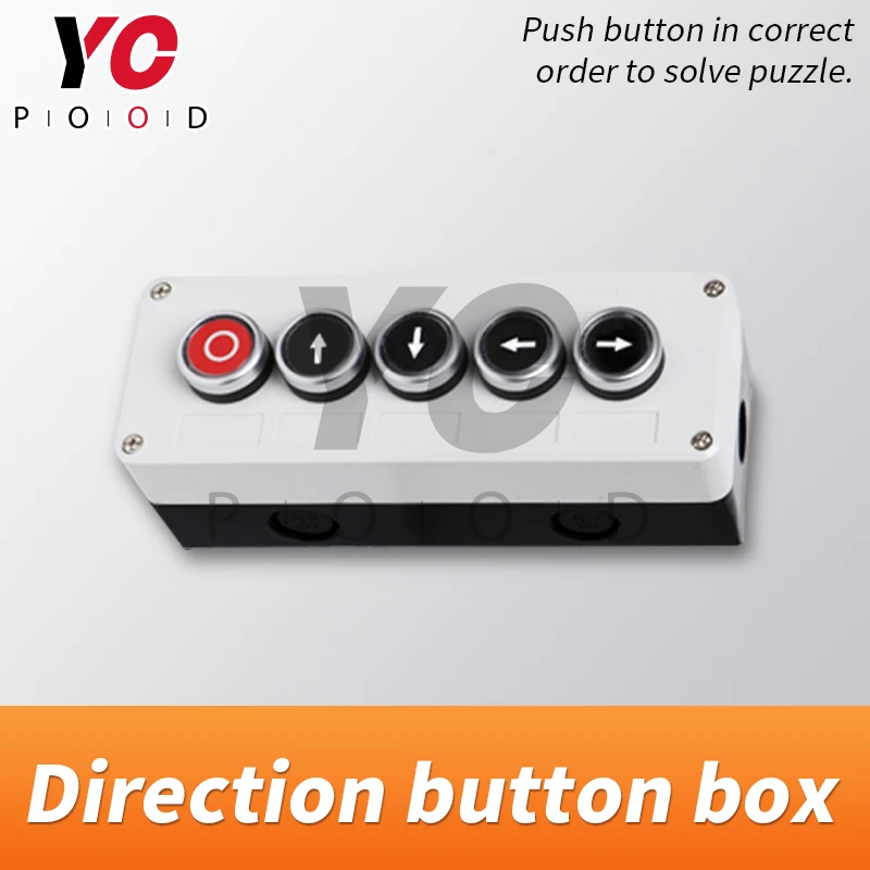 Escape Game Direction button box escape room props push buttons in certain order to release magnet lock