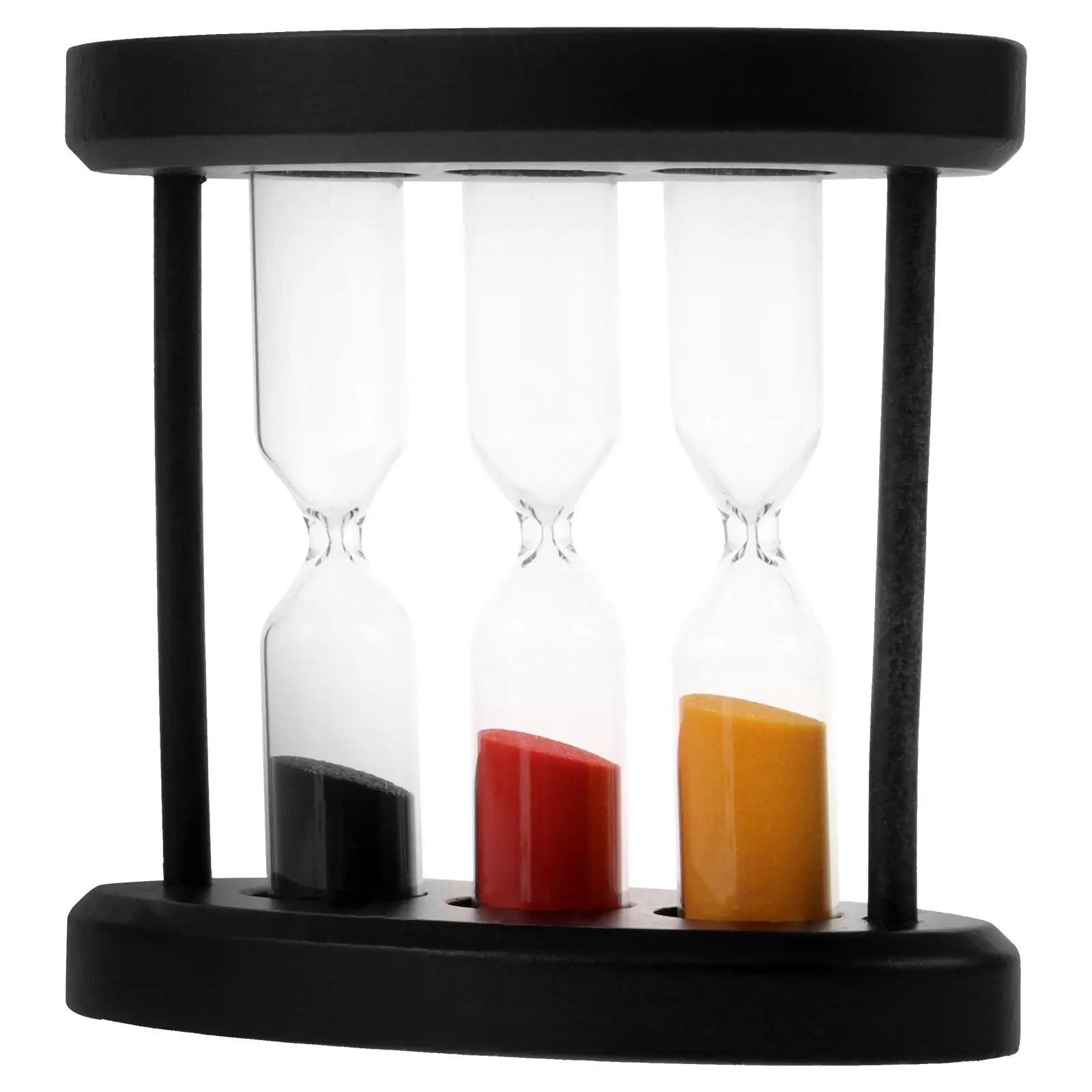 

Brushing Teeth Sand Timer Hourglass Kids Student 1 3 5 Minutes Black Wooden Glass al Care Set Durability Birthday Gift