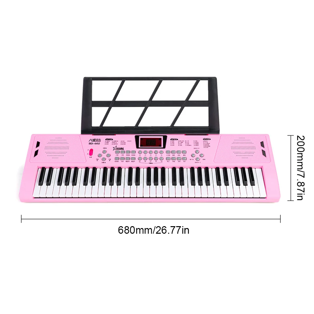 61 Keys USB Digital Keyboard Piano Professional Children\'s Electronic Piano Portable Kid Toy Electronic Organ Musical Instrument