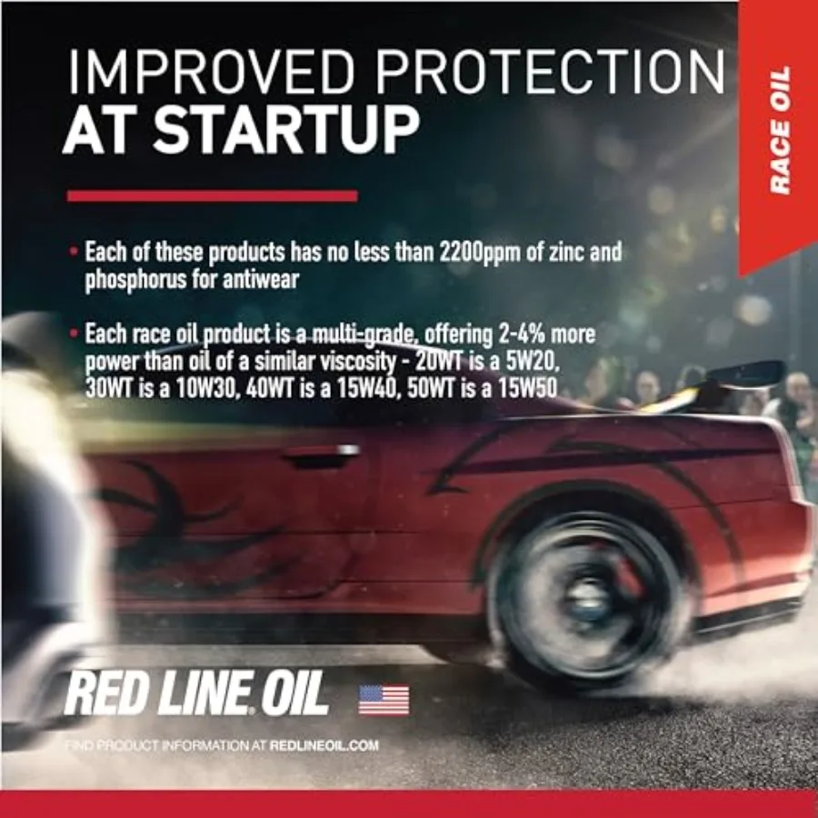 زيت محرك السباق الاصطناعي 40WT 15W40 1 كوارت 6 عبوات حماية محرك السباق عالي الأداء باللون الأحمر #5