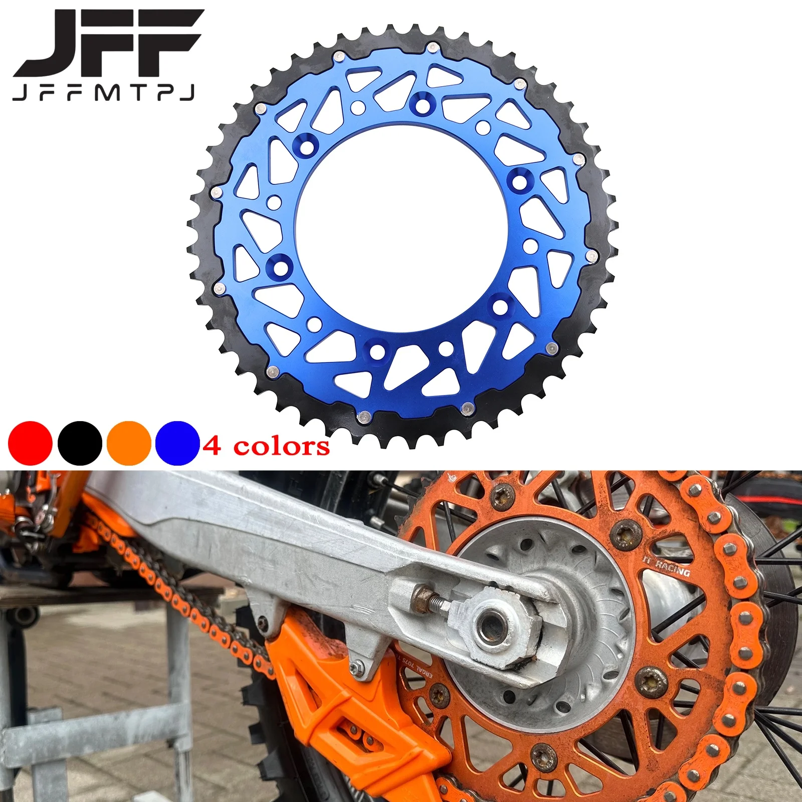 50T 52T Motorcycle Rear Chain Sprocket For KTM EXC EXCF SX SXF XC XCF XCW XCFW SMR 125 150 200 250 300 350 400 450 520 525 530