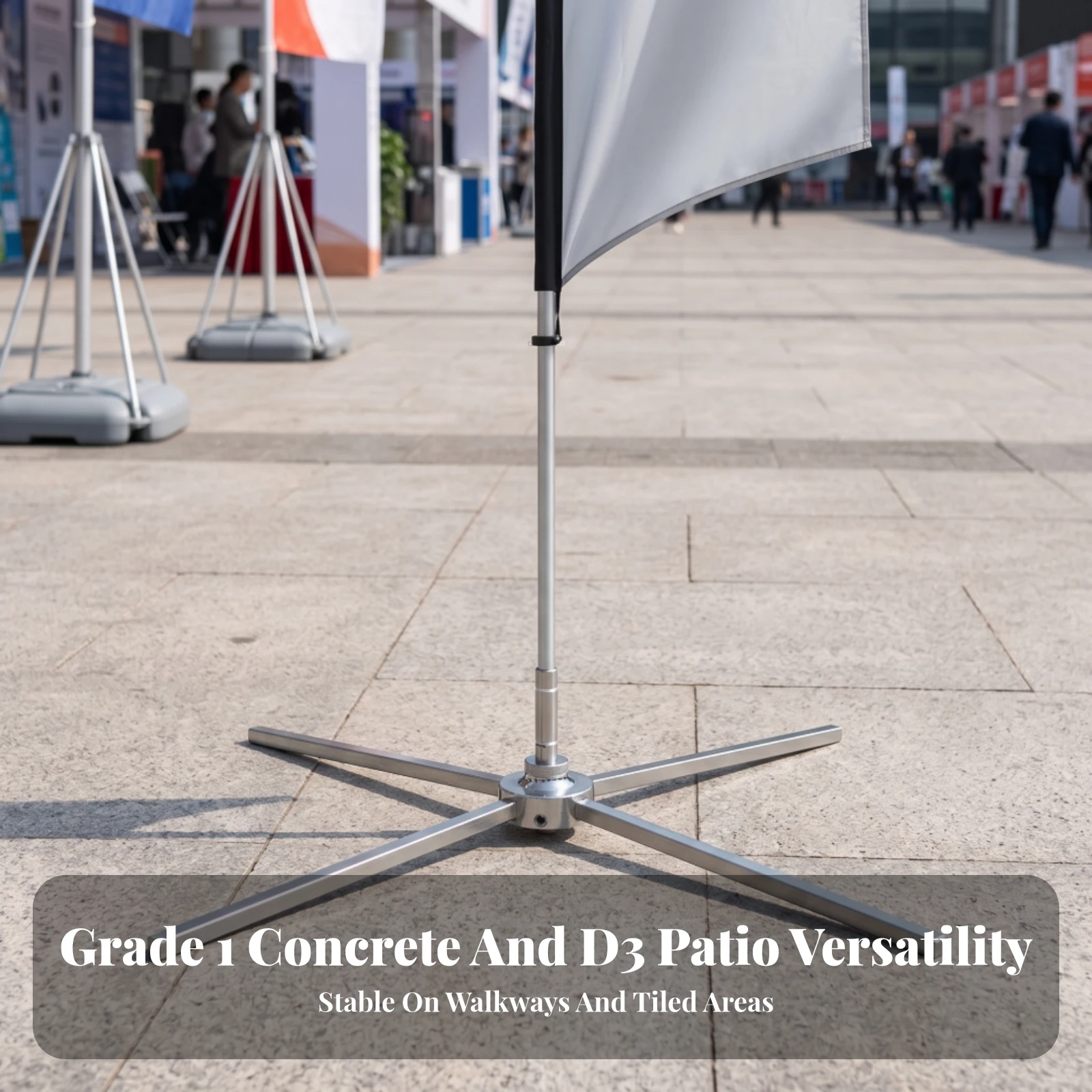 Beach Flag Base Heavy-Duty Flag Base with Rotating Spindle Hardware High Stability Weather-Resistant for Advertisers