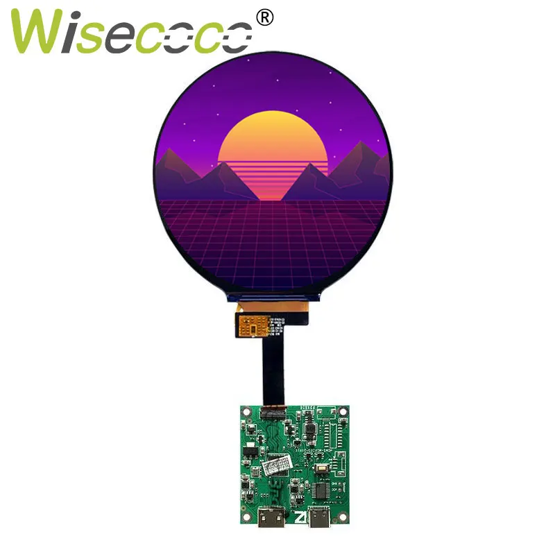 

4 Inch 720x720 Circular Screen Digital Signage Smart Home Raspberry Pi Round LCD Display MIPI Driver Board