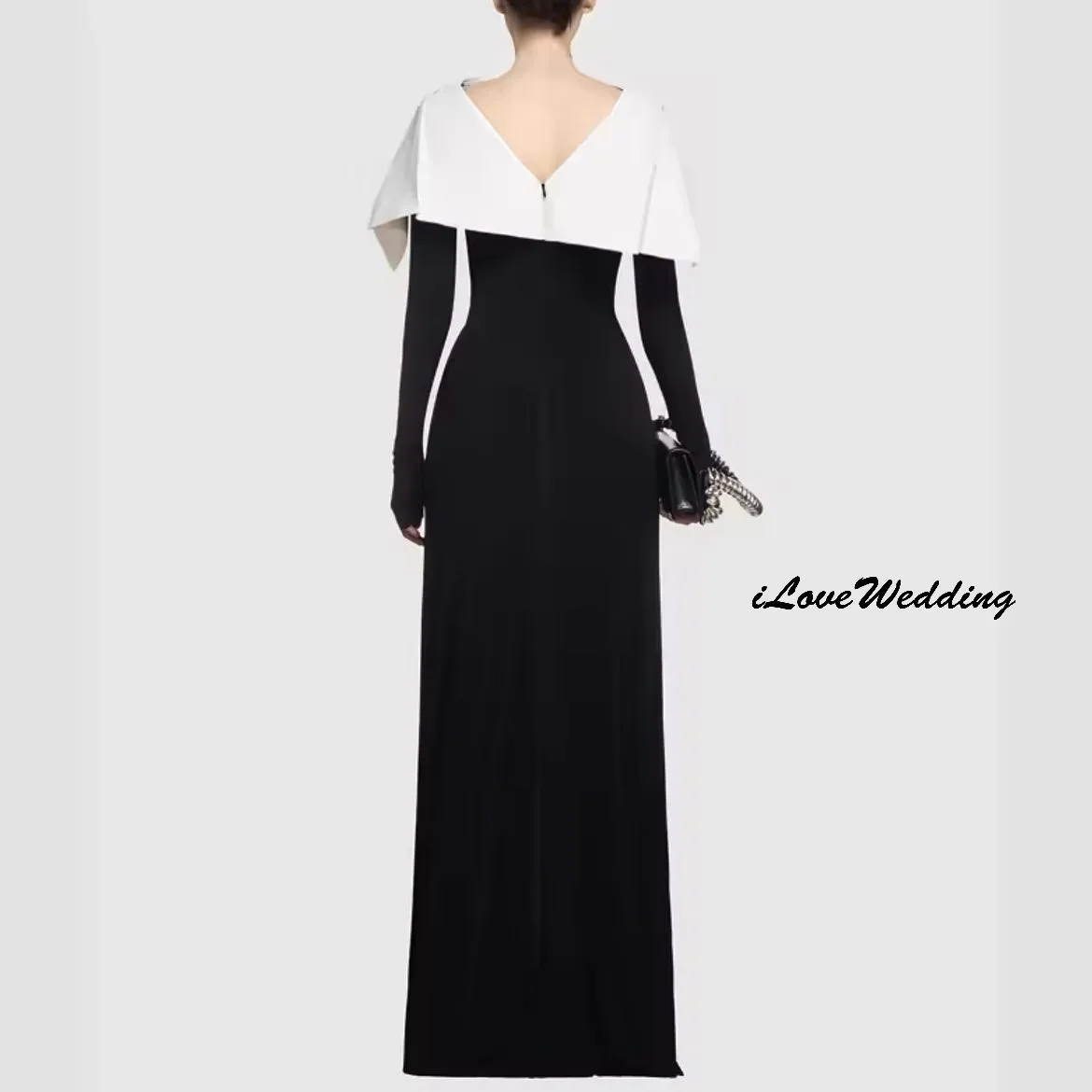 Vestidos de Noche elegantes con cuello alto, vestido de fiesta de manga larga para mujer, vestidos formales hasta el suelo, vestidos de graduación plisados personalizados 2025