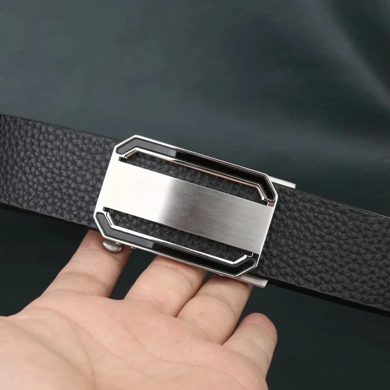 ceinture-en-cuir-de-vache-veritable-pour-homme-faite-a-la-main-avec-boucle-a-bordure-noire-motif-lychee-importee-d'italie-ceinture-en-cuir-de-vache-de-premiere-qualite-304-stai