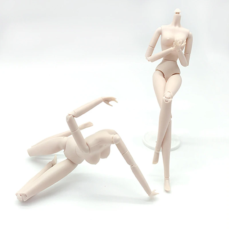 1/6 Doll Body Movable Jointed Nude For 30cm High Jointed Doll Body Fashion White Skin Doll Figure Model For Girl Toys