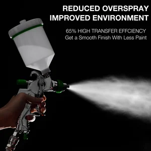 1.4/1.7/2.0/2.5mm HVLP Spray Spray Spray Spray Heavity Airbrush cho Vẽ xe Công cụ khí nén di động 10 Súng lục khí nén ô tô bán hàng chính - №8