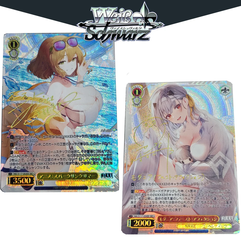 

BLUB Weiss Schwarz Cards Anime Nikke:the Goddess of Victory Game Collectible Cards Sexy WS Textured Refractive Color Flash Gift